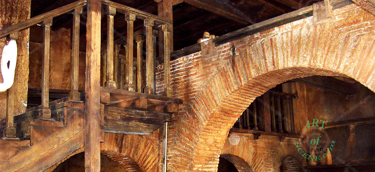 Dekorativna imitacija cigle Rimska scenofrafija